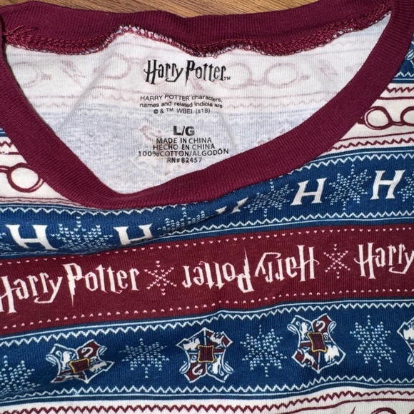 Harry Potter Men’s Cozy Striped pjamas set - Picture 4 of 6